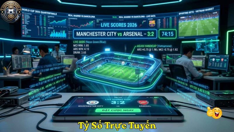 Tỷ Số Trực Tuyến 2026 - Livescore Kèo Nhà Cái Siêu Tốc